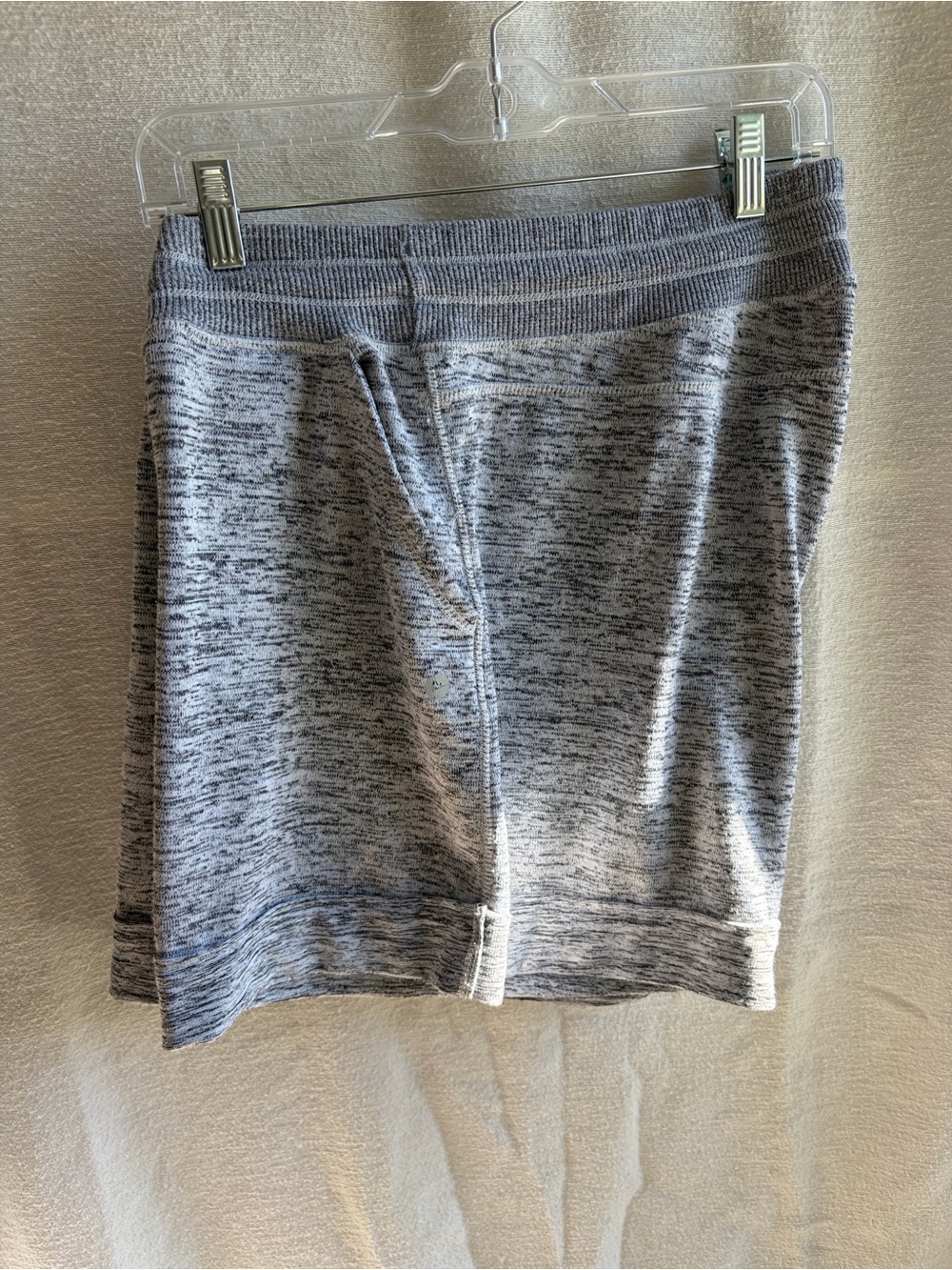 90 Degree By Reflex Gray Heather Athletic Drawstring Shorts